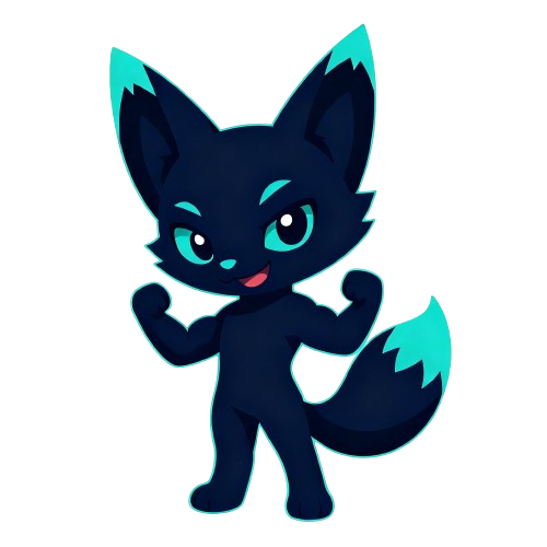 Mascota de Foxii Dev — Músculo