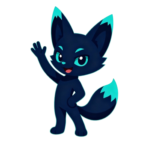 Mascota de Foxii Dev — Saluda 2