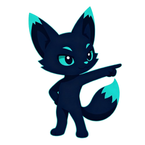Mascota de Foxii Dev — Señala