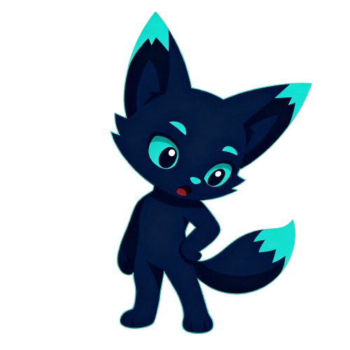 Mascota de Foxii Dev — Sorprendido